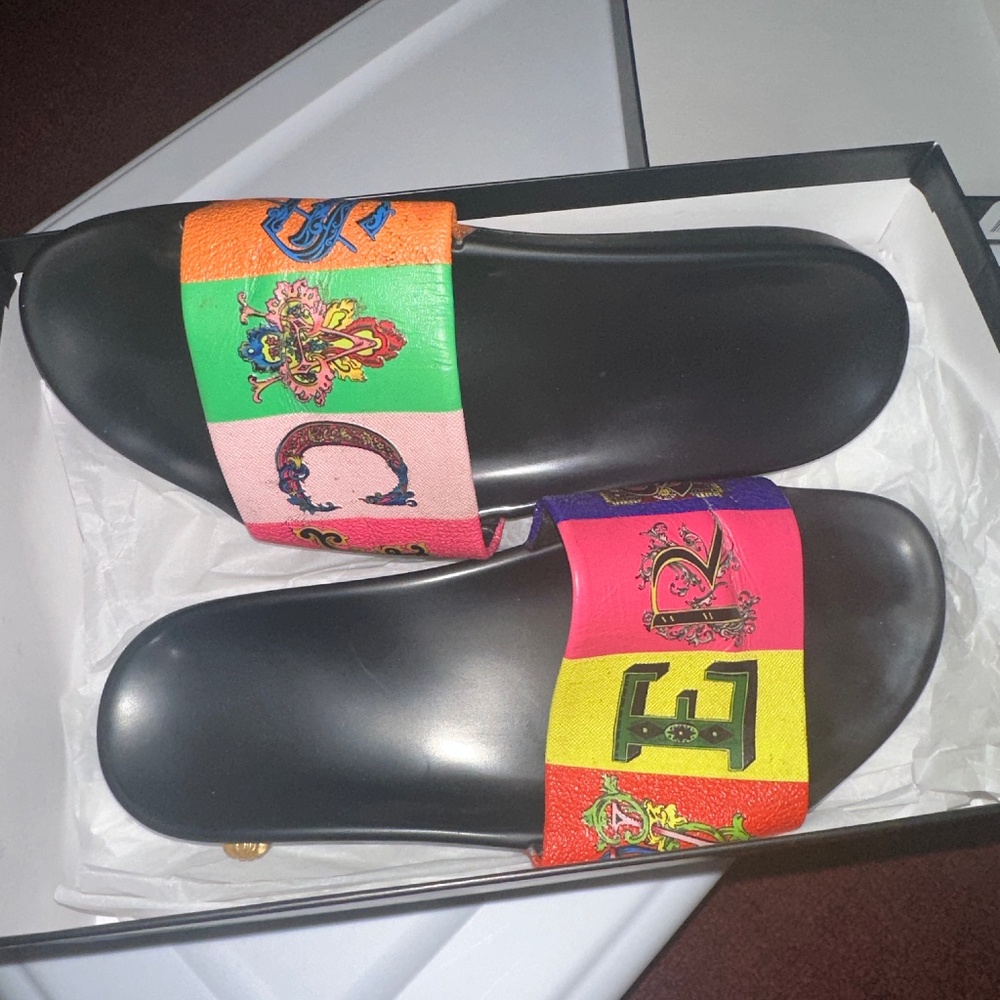 Versace multicolor slide
